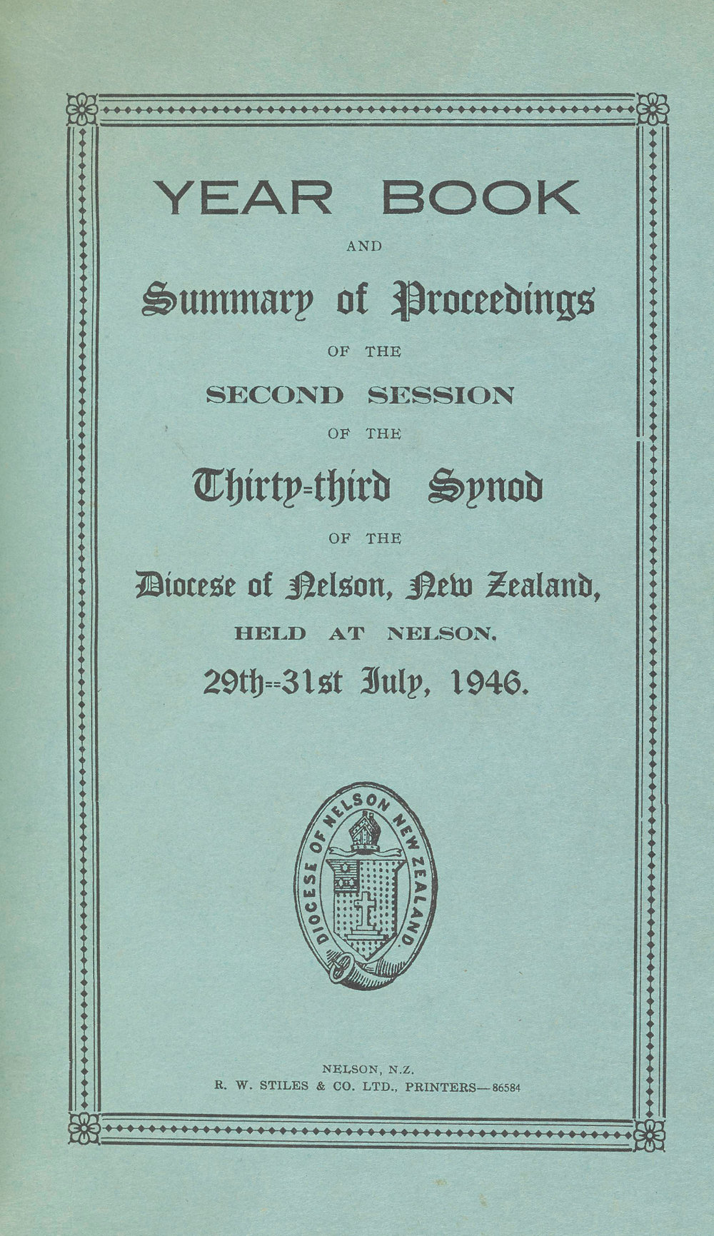 Diocese_Nelson_Synod_1946