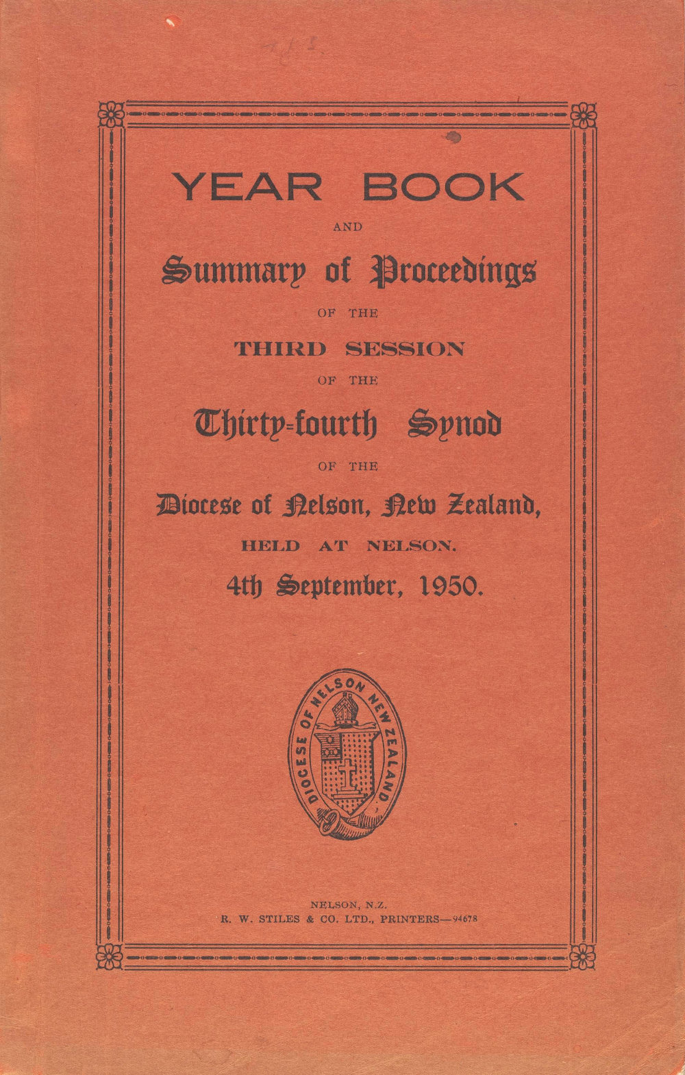 Diocese_Nelson_Synod_1950