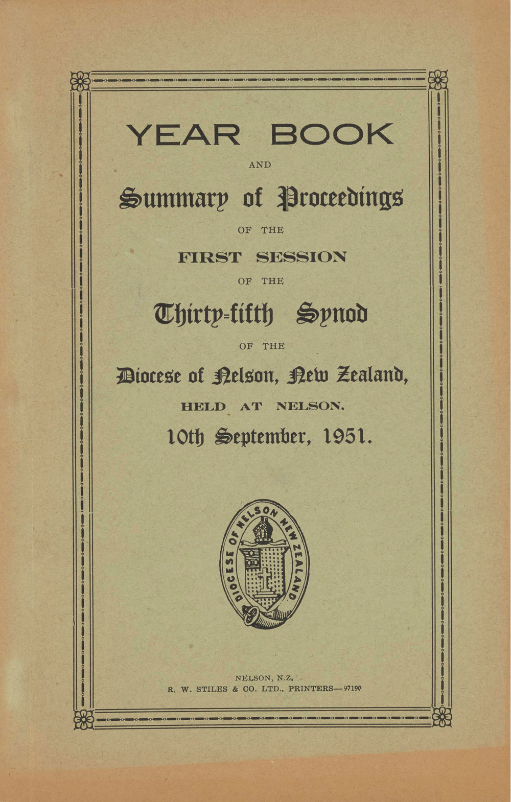 Diocese_Nelson_Synod_1951