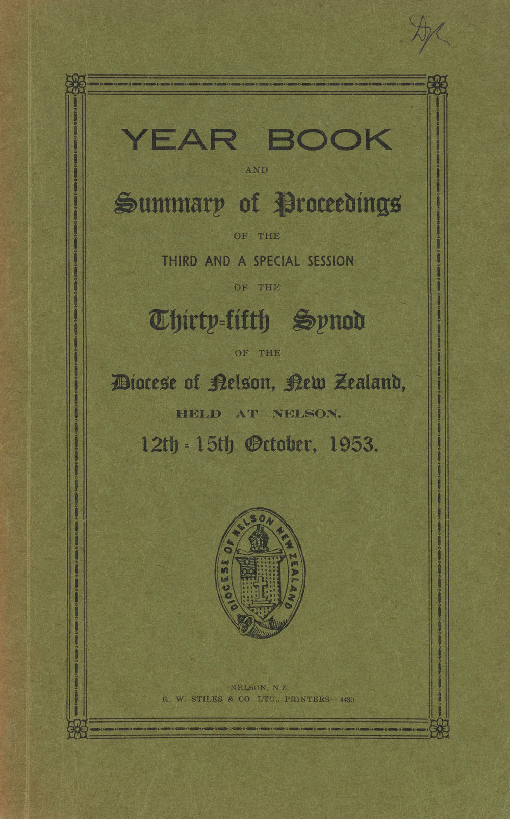 Diocese_Nelson_Synod_1953