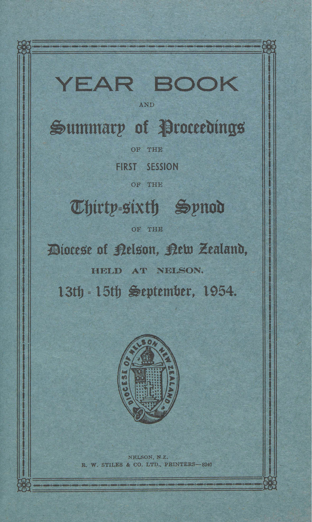 Diocese_Nelson_Synod_1954