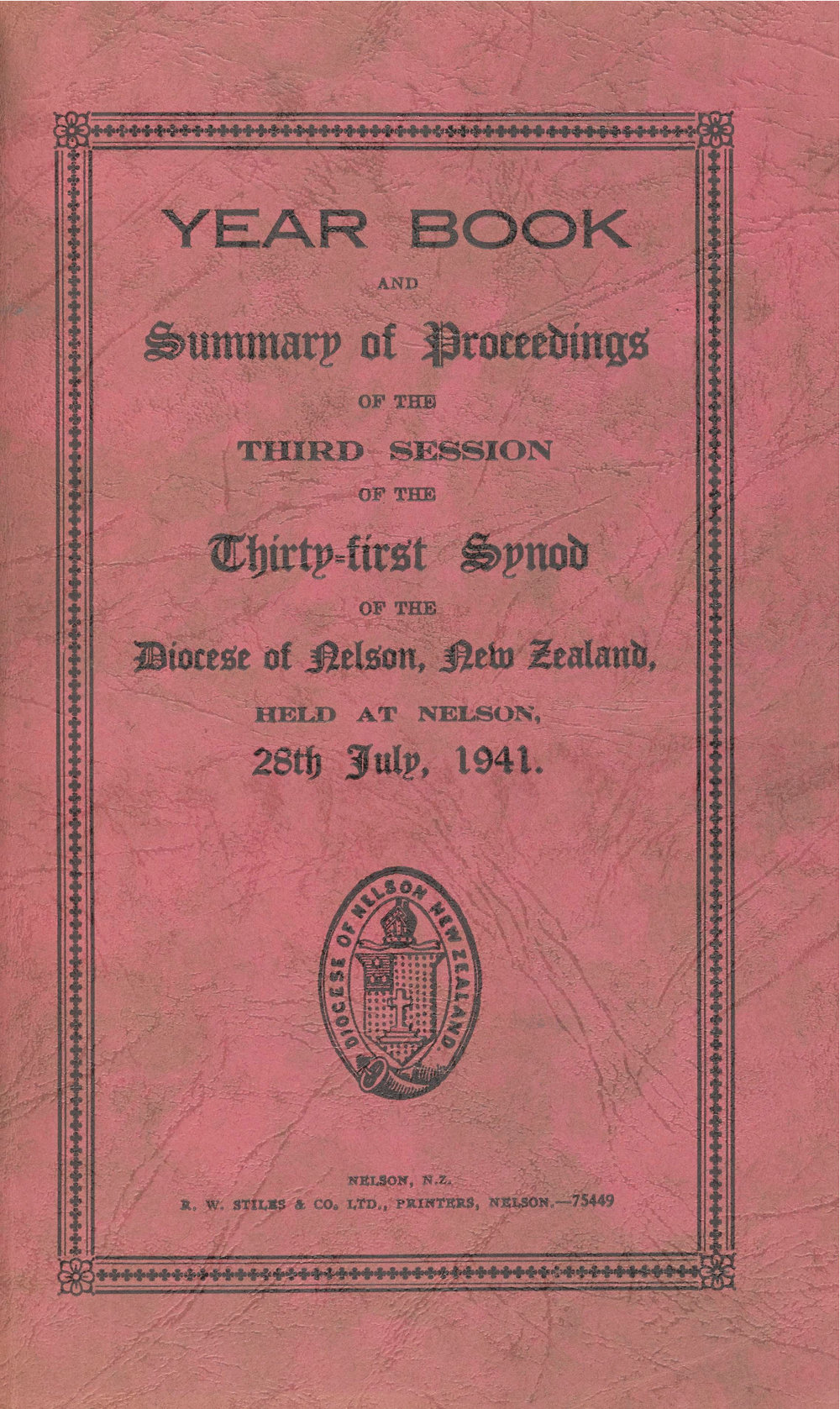 Diocese_Nelson_Synod_1941