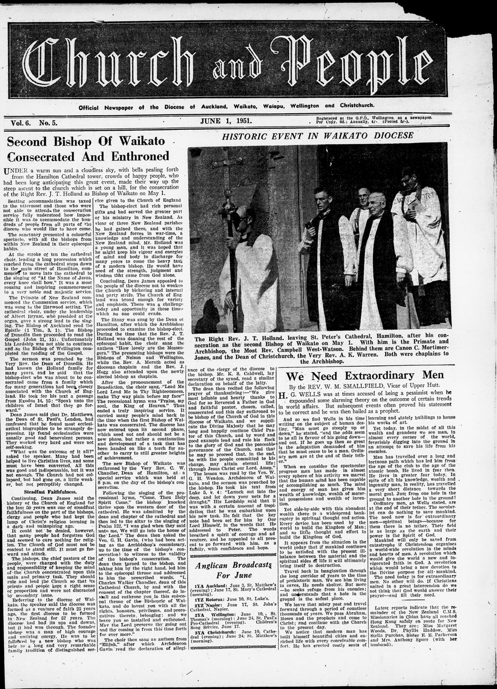 Church &amp; People: June 1951