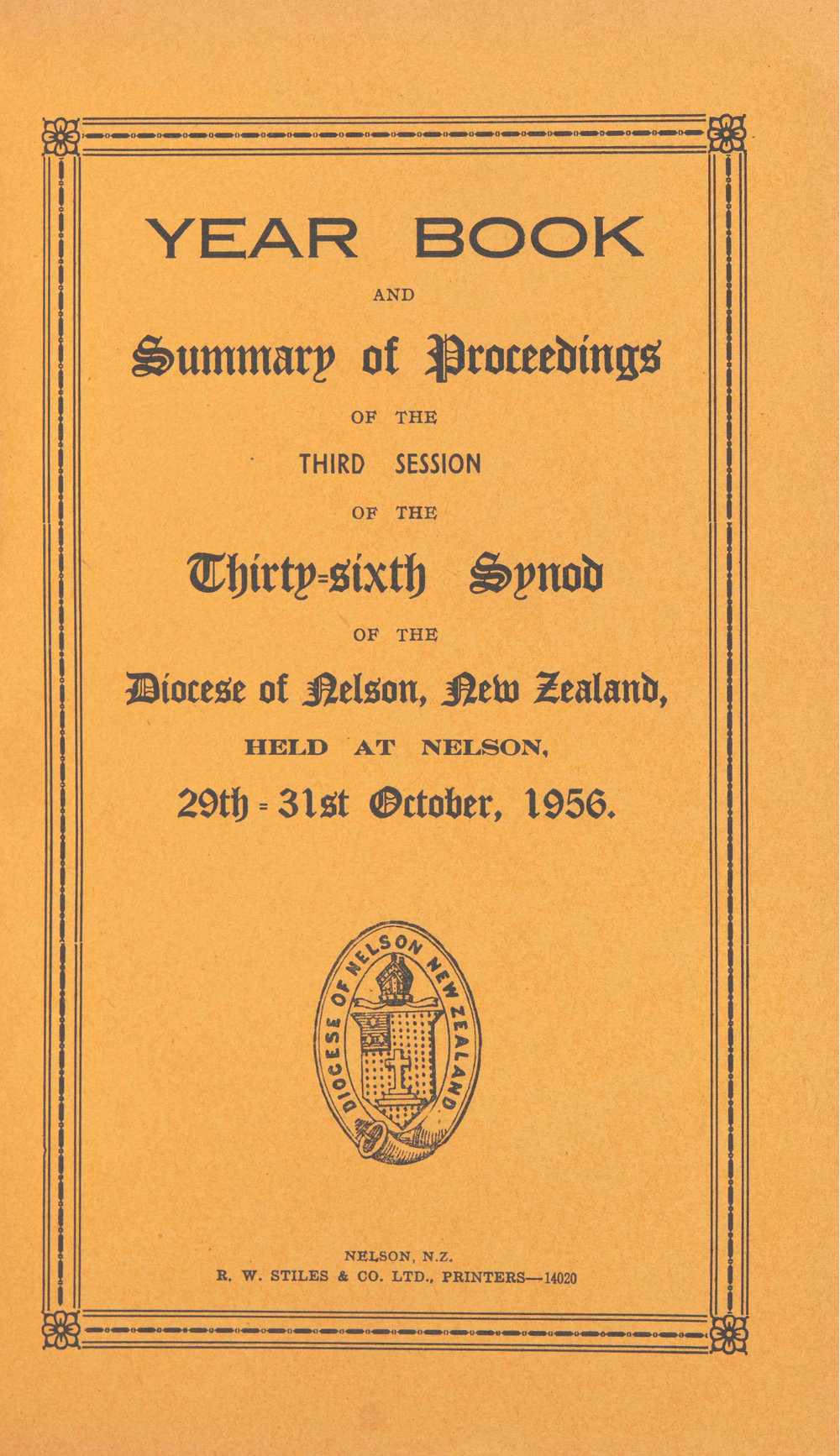 Diocese_Nelson_Synod_1956