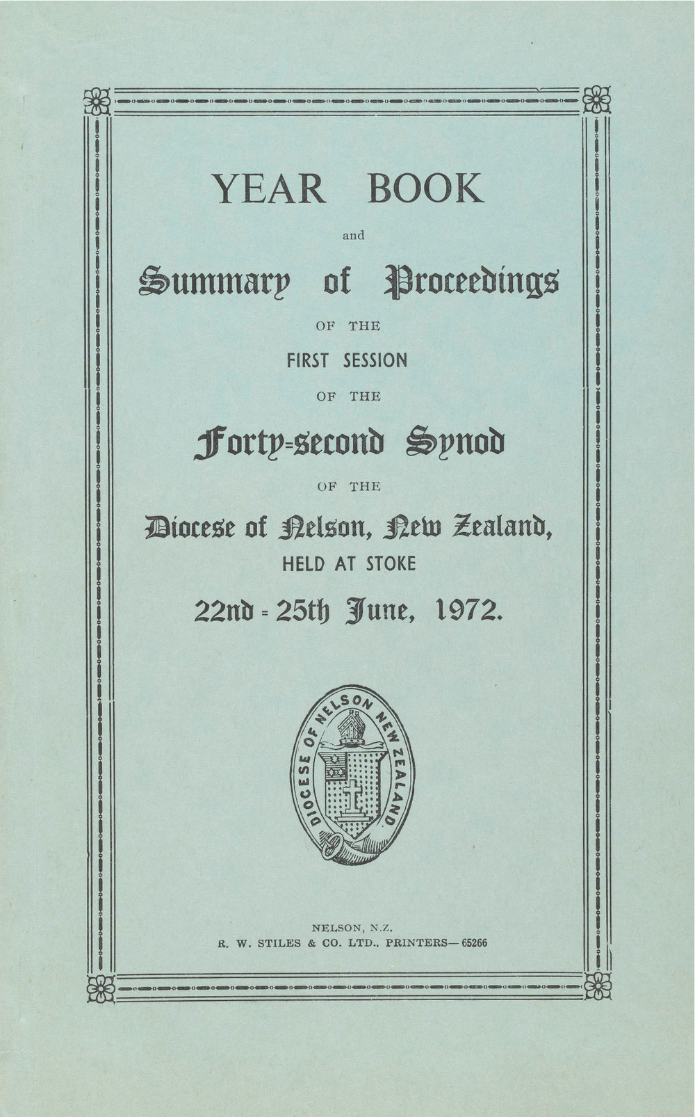 Diocese_Nelson_Synod_1972