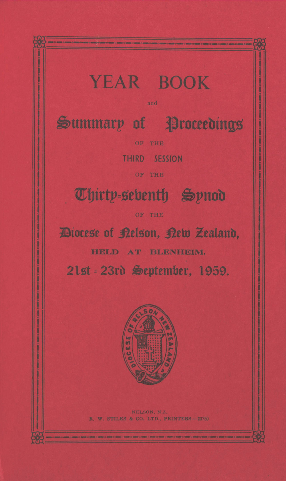Diocese_Nelson_Synod_1959