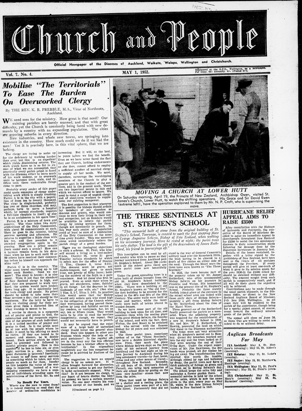 Church &amp; People: May 1952