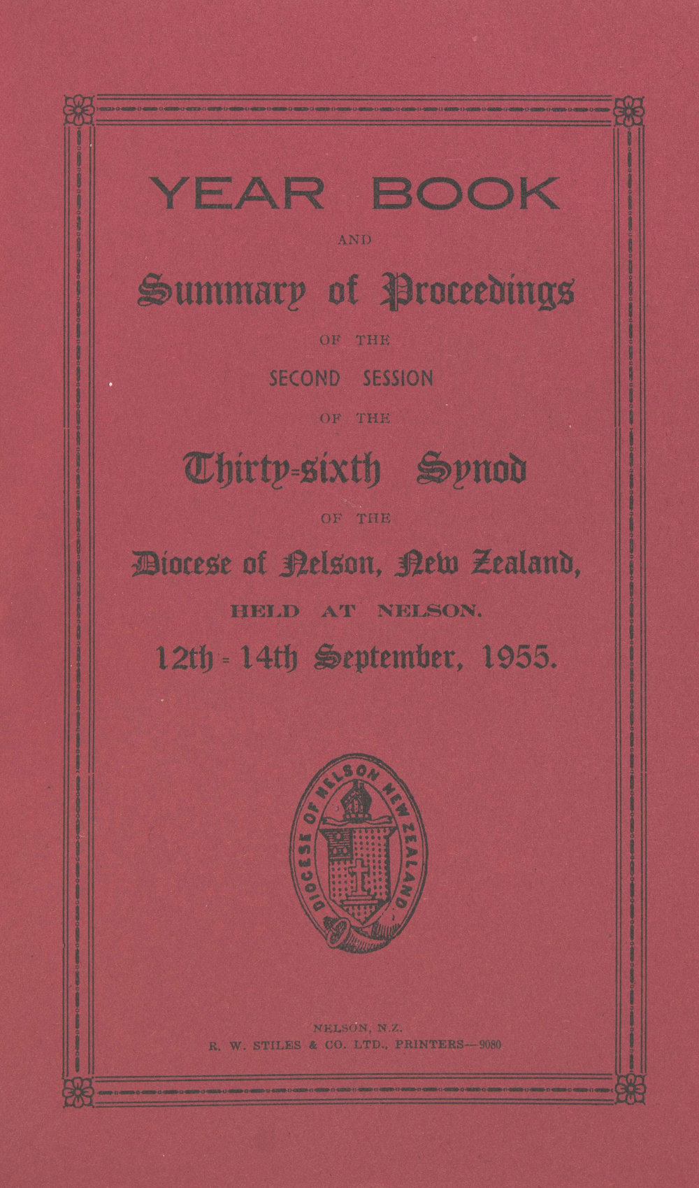 Diocese_Nelson_Synod_1955