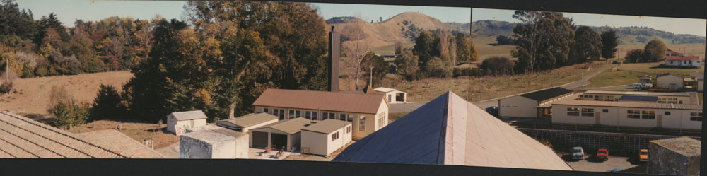 Te Aute College. Wide view of buildings
