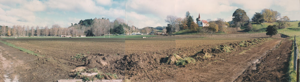 Te Aute College wide view of agricultural land