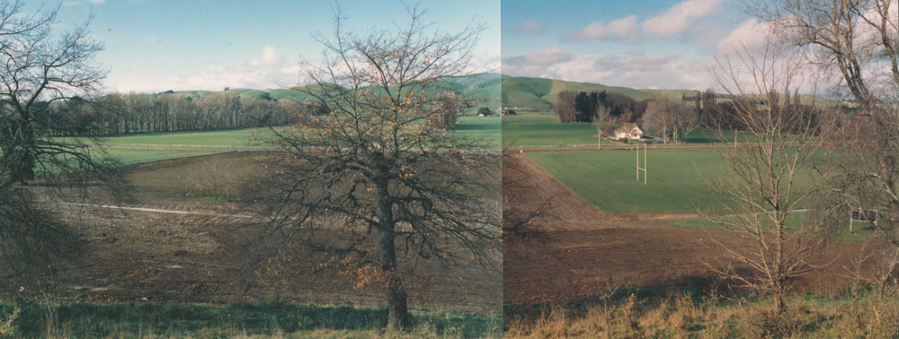 Te Aute College. Wide rural view
