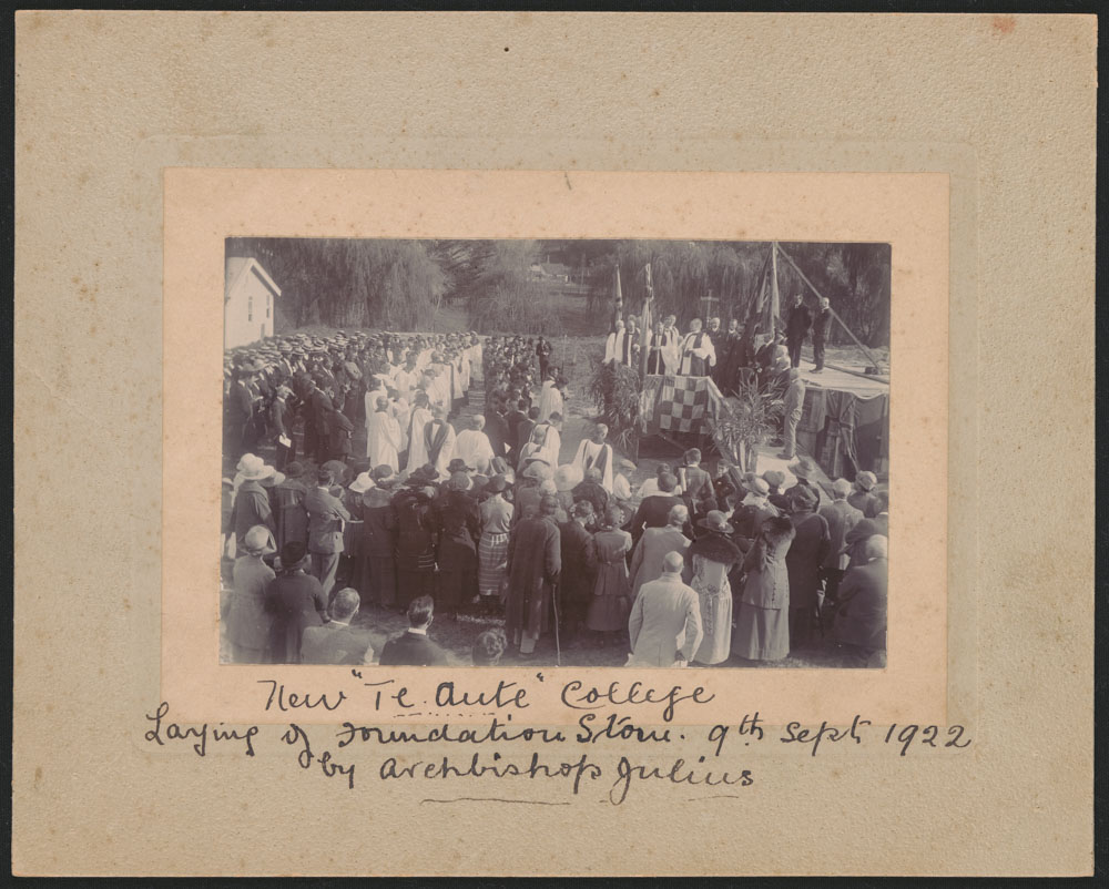 Te Aute College laying foundation stone Julius Wing (55a)
