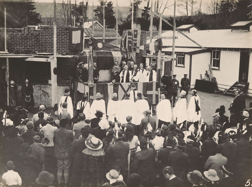 Te Aute College laying foundation stone Julius Wing (56b)
