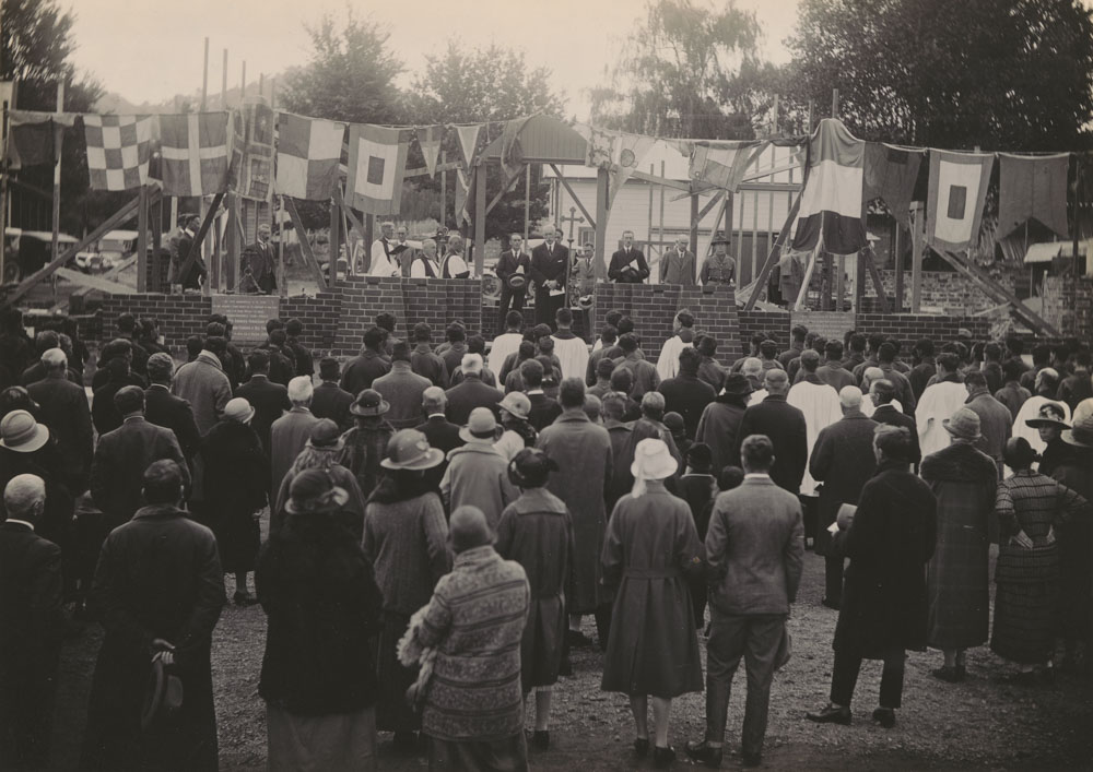 Te Aute College laying foundation stone of the Main Block (57b)