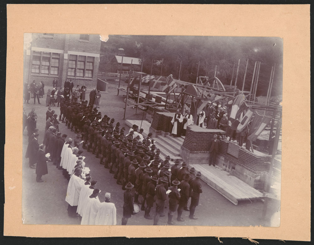 Te Aute College laying foundation stone of the Main Block (58a)
