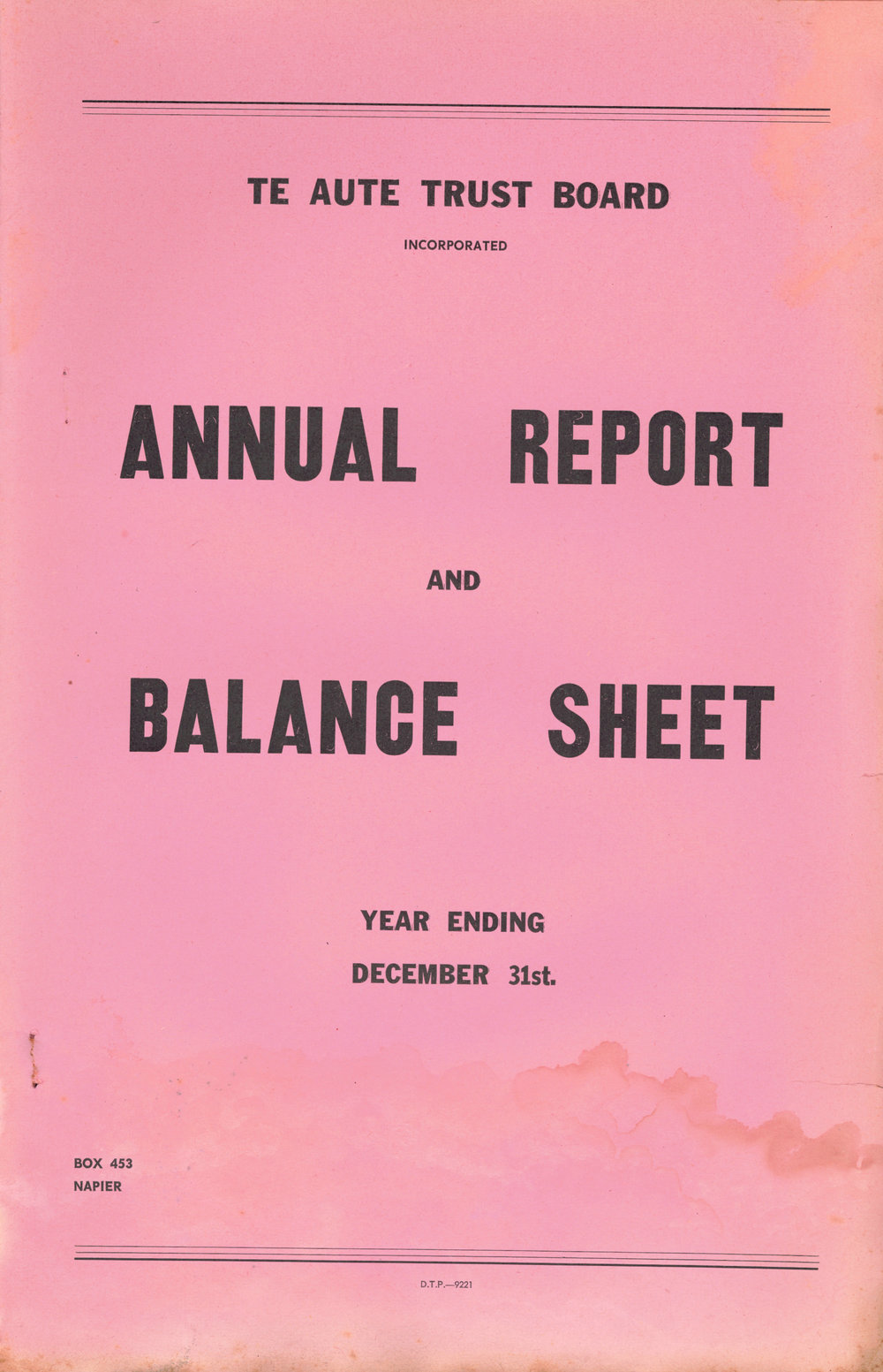 Te Aute Trust Board Annual Report 1974