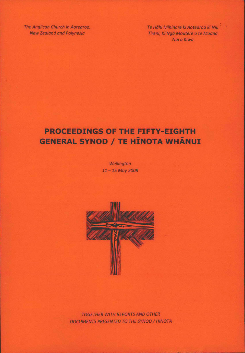 Proceedings of the General Synod: 58th General Synod, 2008