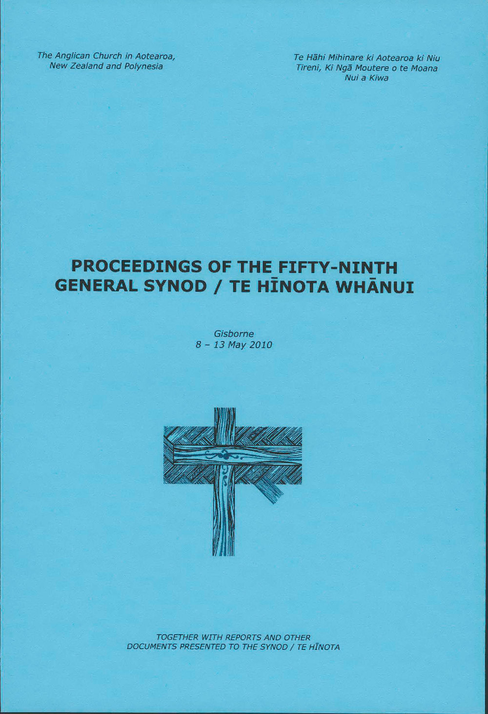 Proceedings of the General Synod: 59th General Synod, 2010
