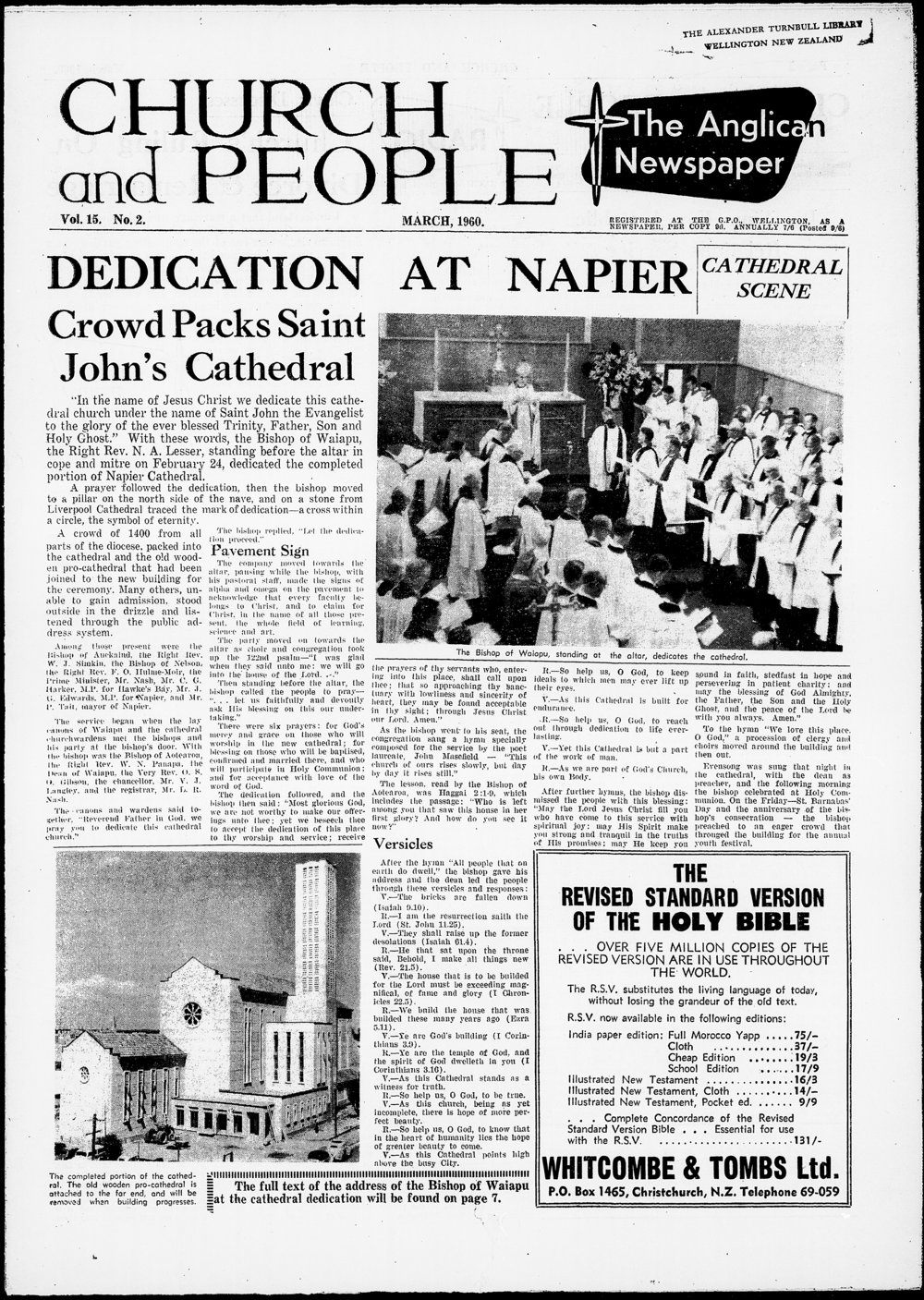 Church &amp; People: March 1960