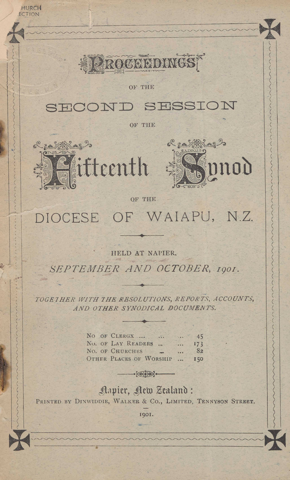 Diocese of Waiapu Synod Proceedings 1901