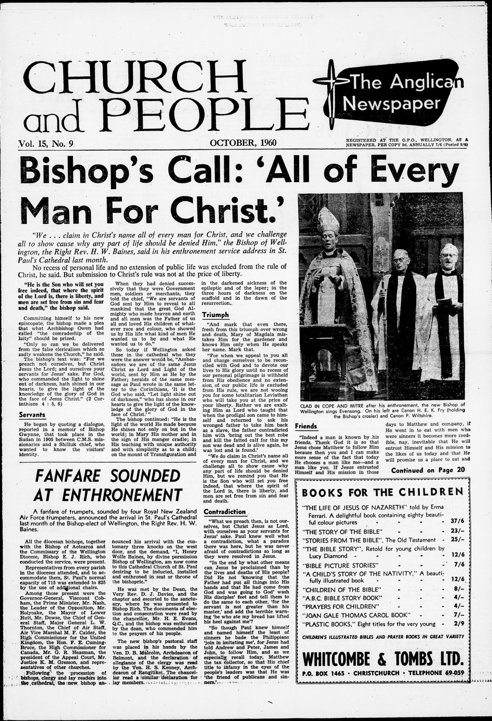 Church &amp; People: October 1960