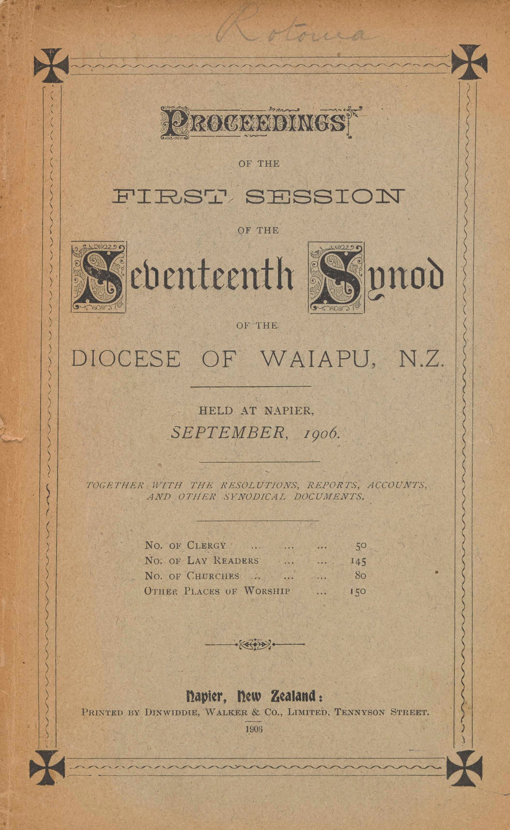 Diocese of Waiapu Synod Proceedings 1906