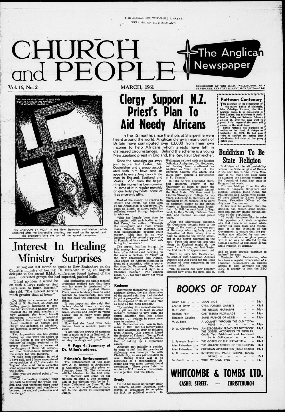 Church &amp; People: March 1961