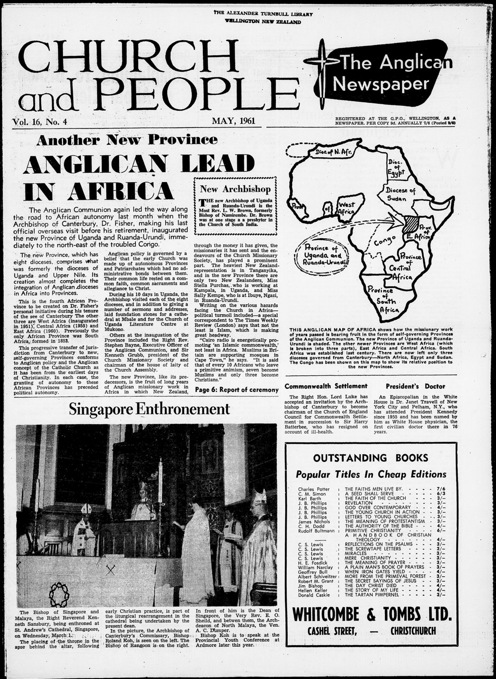 Church &amp; People: May 1961