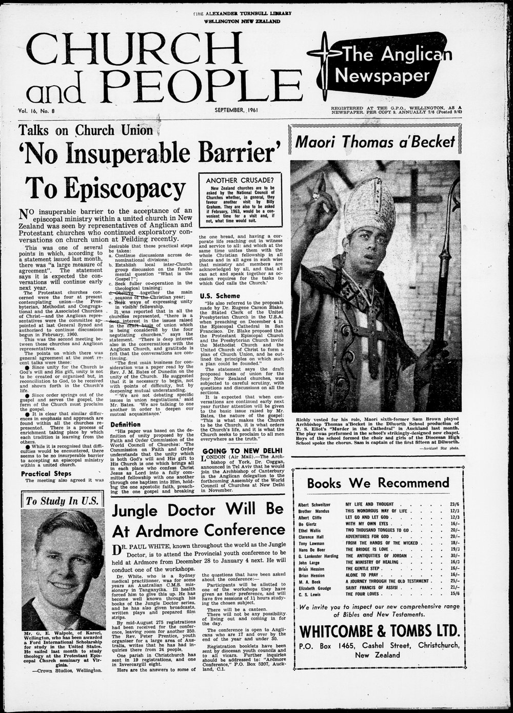 Church &amp; People: September 1961