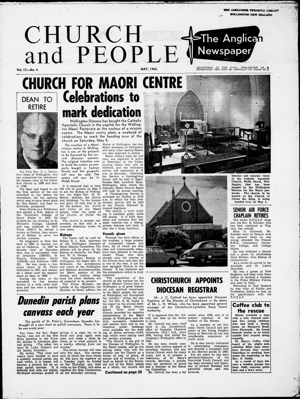 Church &amp; People: May 1962
