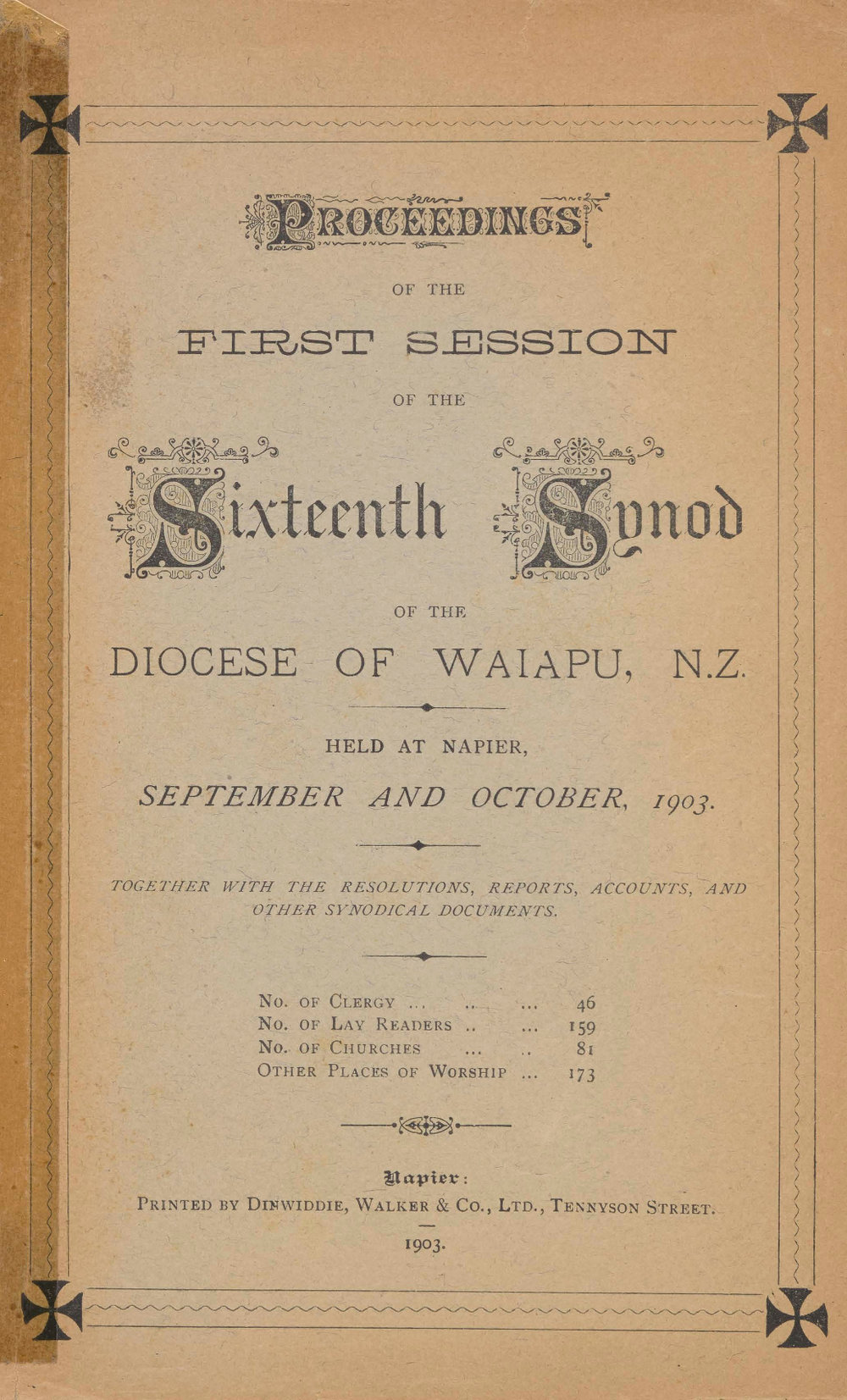 Diocese of Waiapu Synod Proceedings 1903