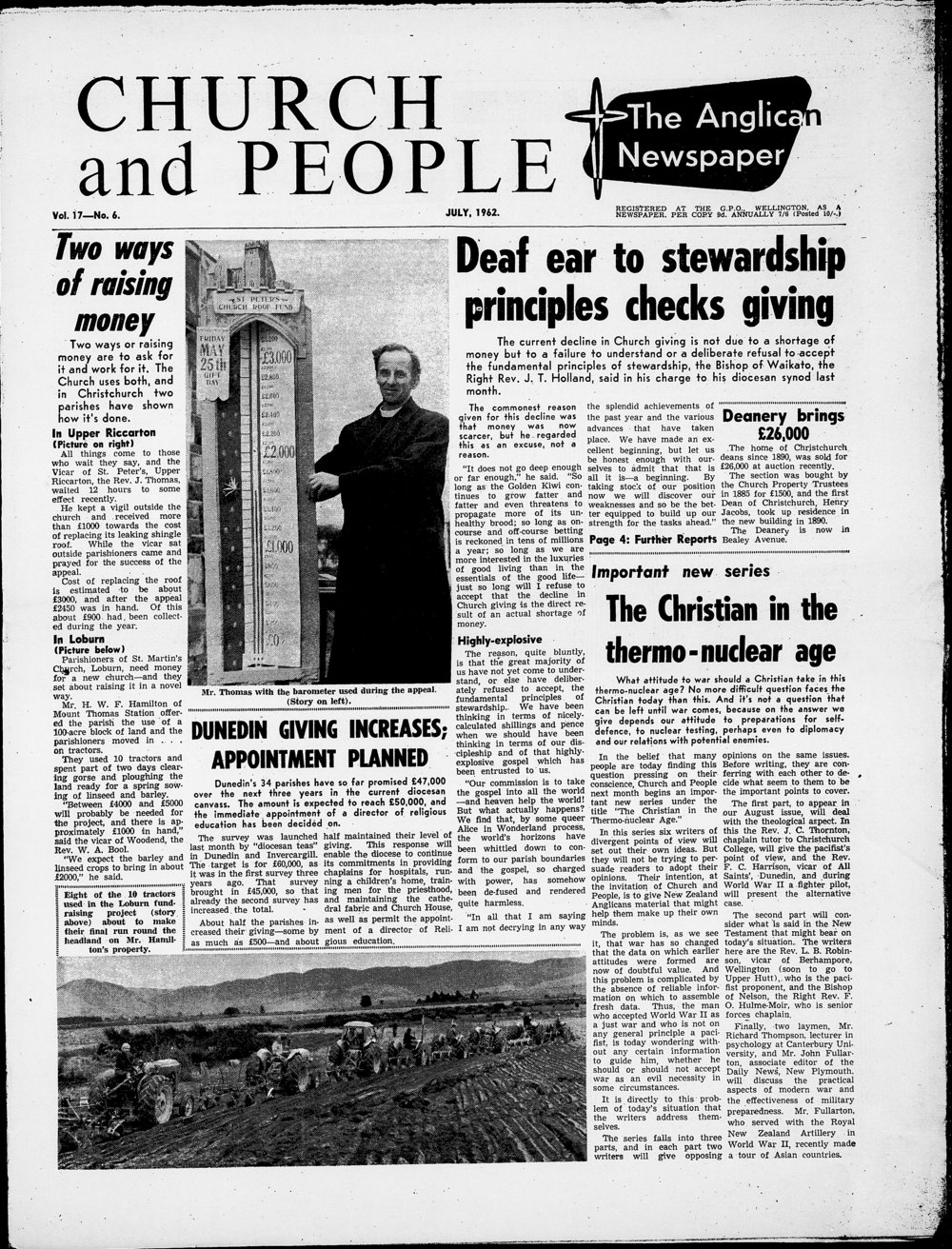 Church &amp; People: July 1962