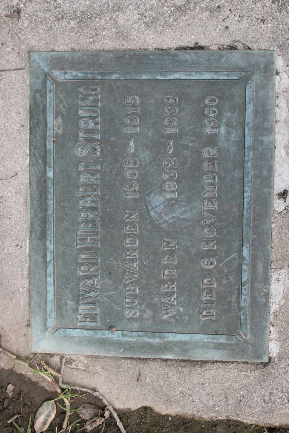 Edward Herbert Strong Grave