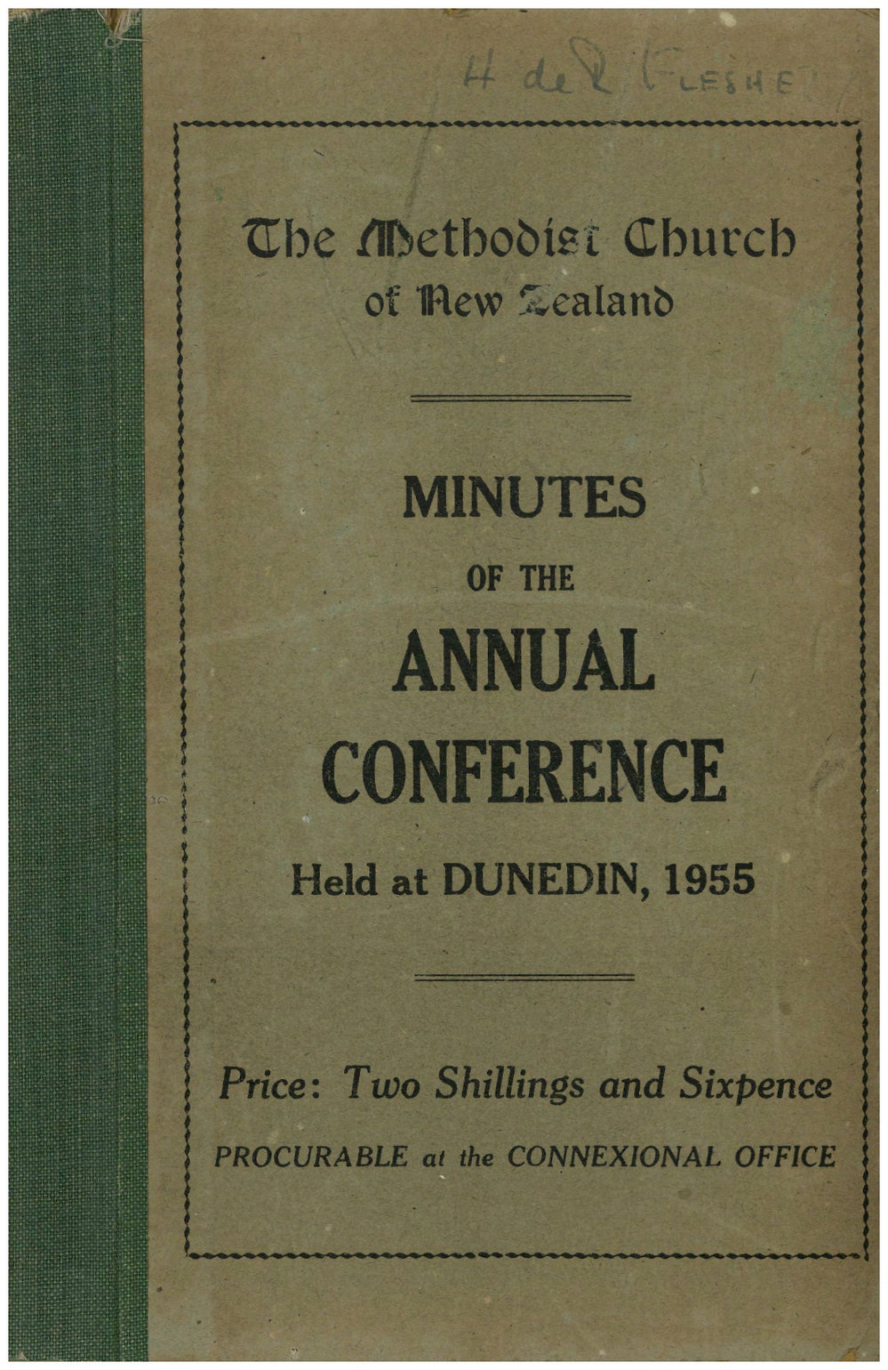 Methodist Church of New Zealand Conference Minutes 1955