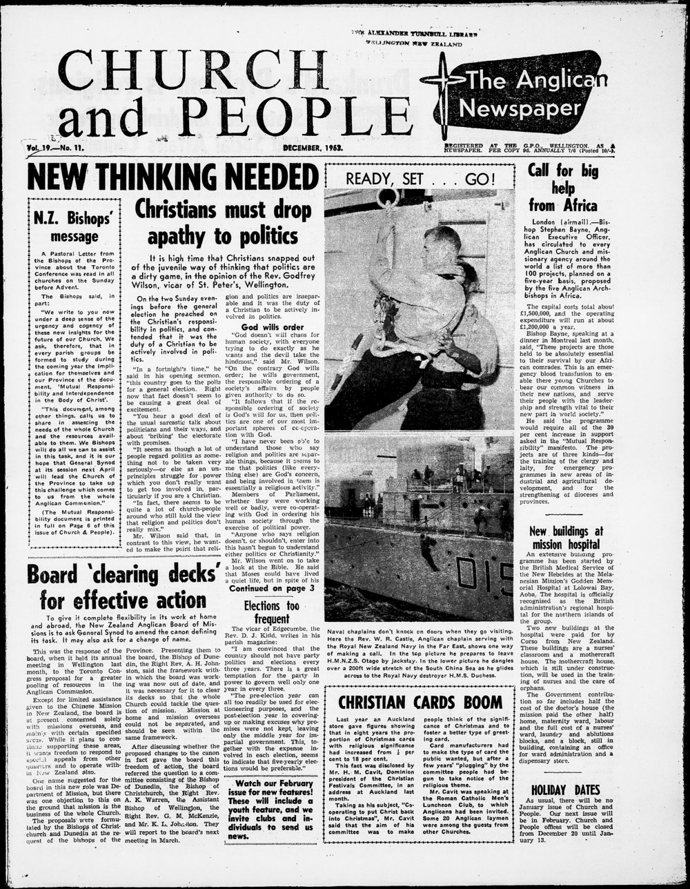 Church &amp; People: December 1963