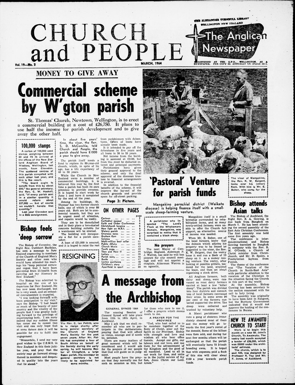 Church &amp; People: March 1964