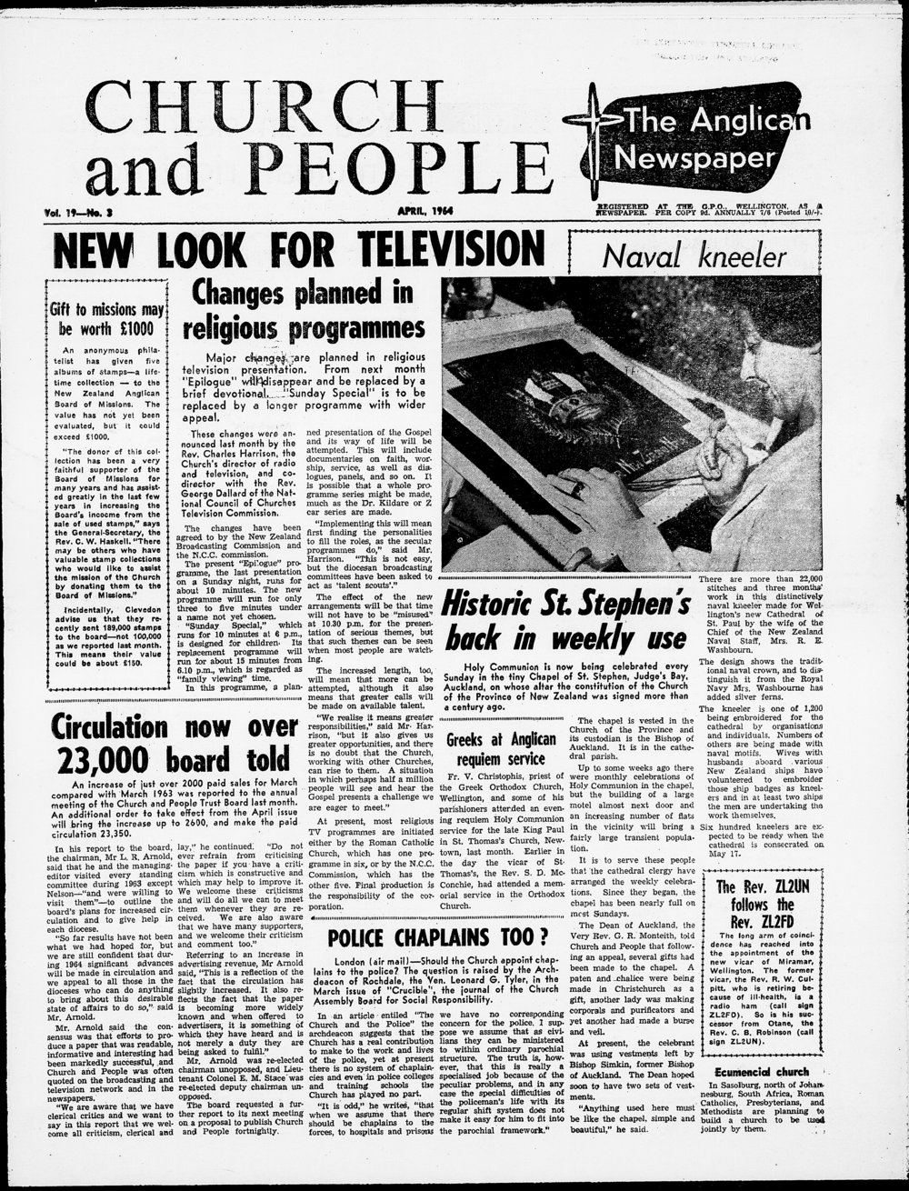 Church &amp; People: April 1964