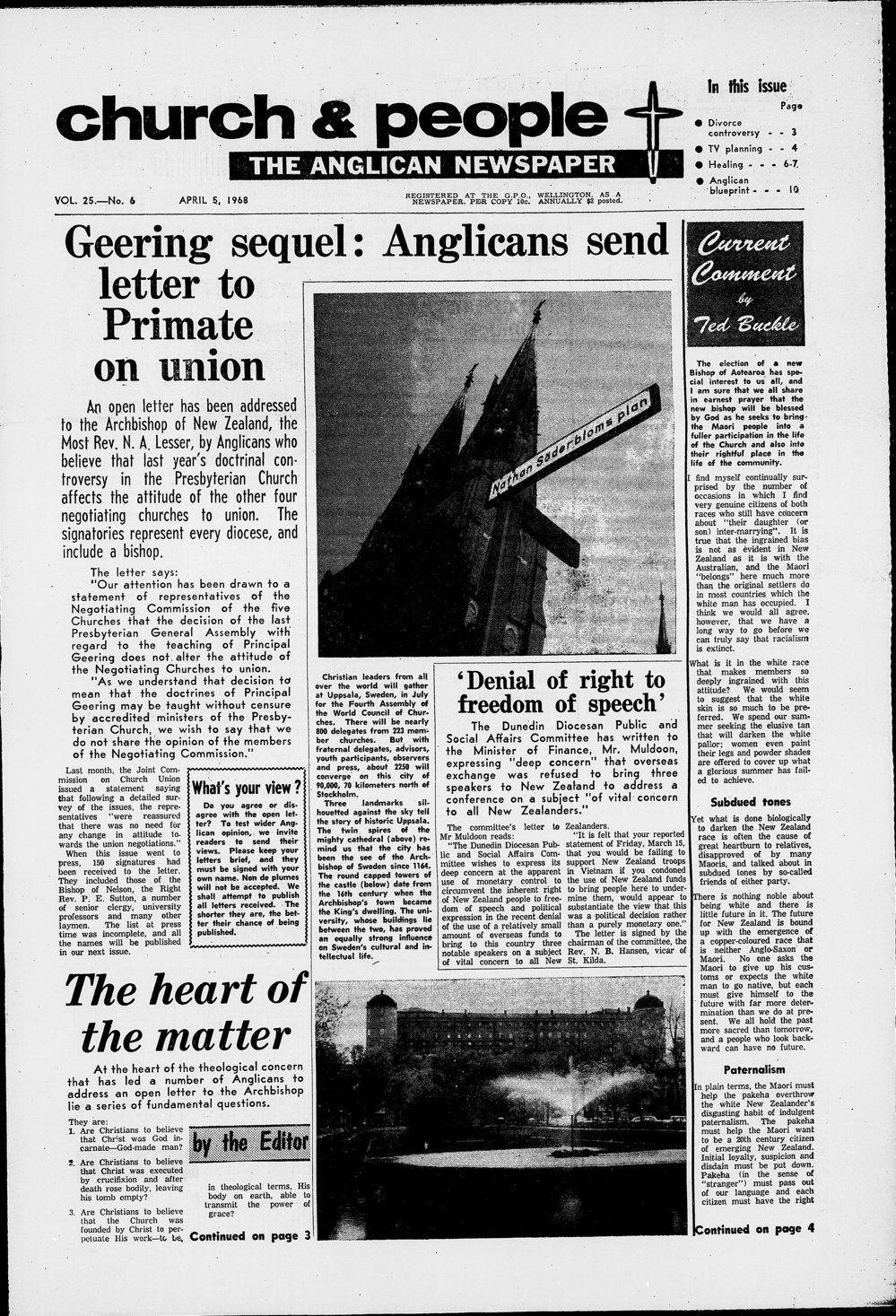 Church &amp; People: 5th April 1968