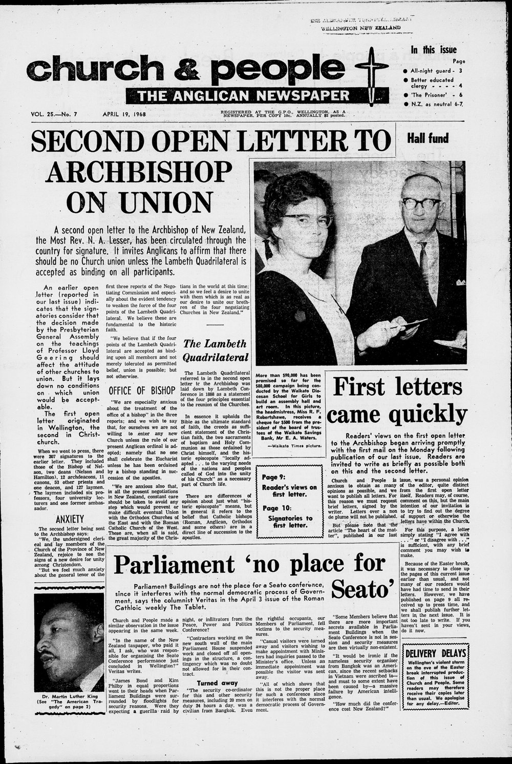 Church &amp; People: 19th April 1968