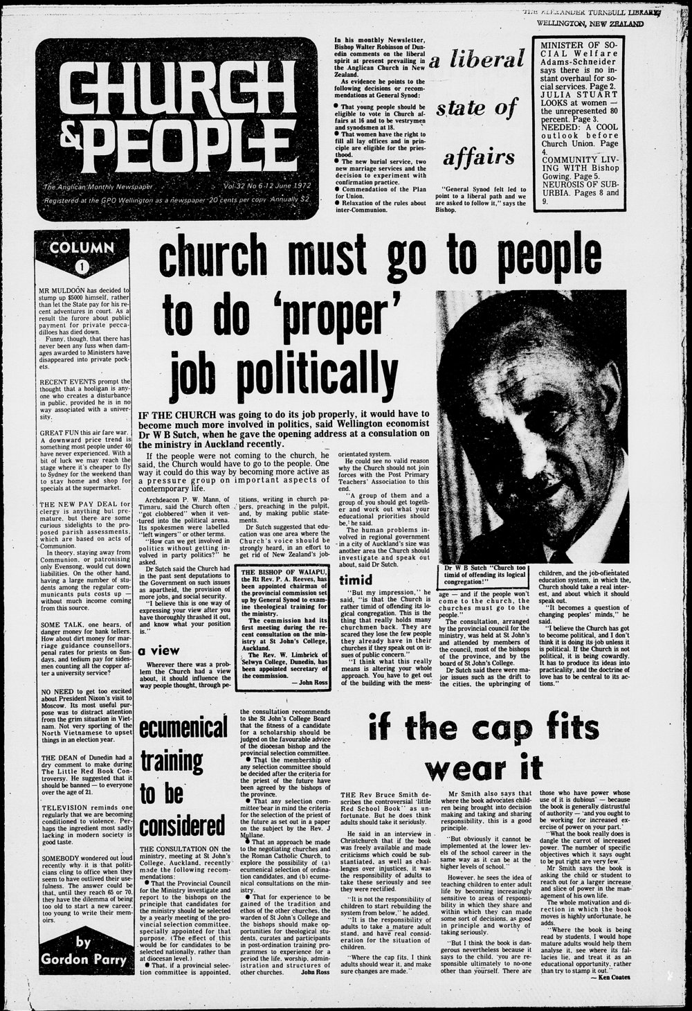 Church &amp; People: 12th June 1972
