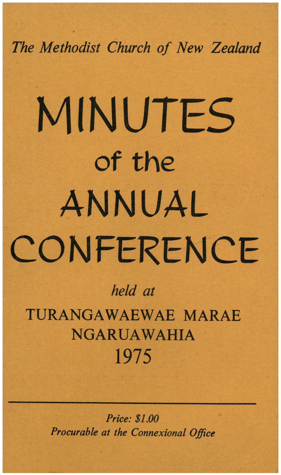 Methodist Church of New Zealand Conference Minutes 1975