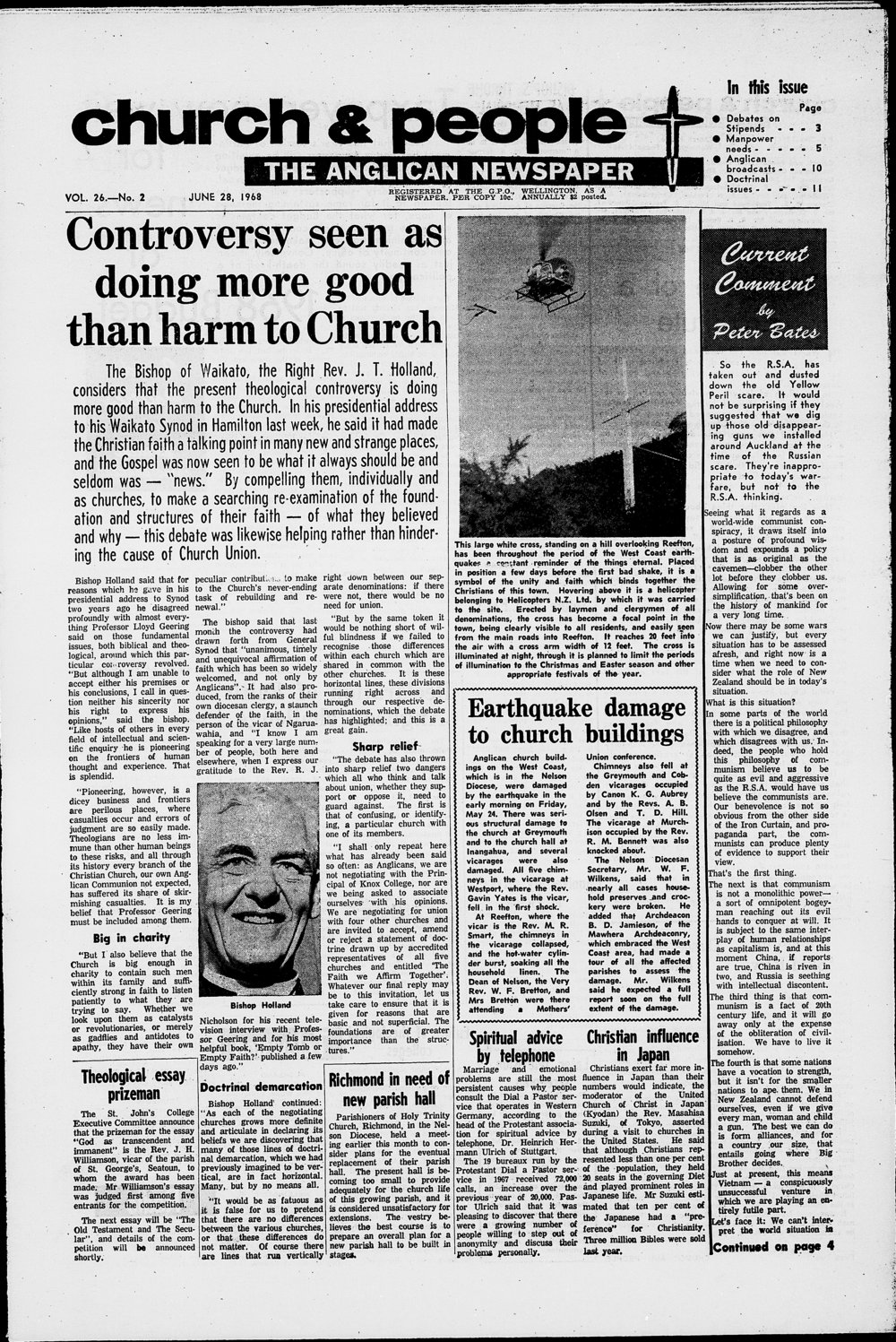 Church &amp; People: 28th June 1968