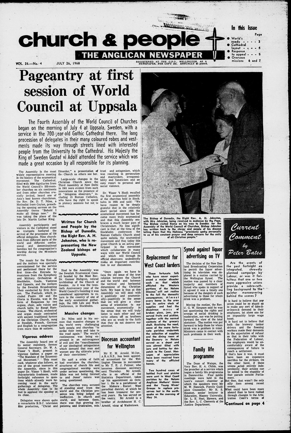 Church &amp; People: 26th July 1968