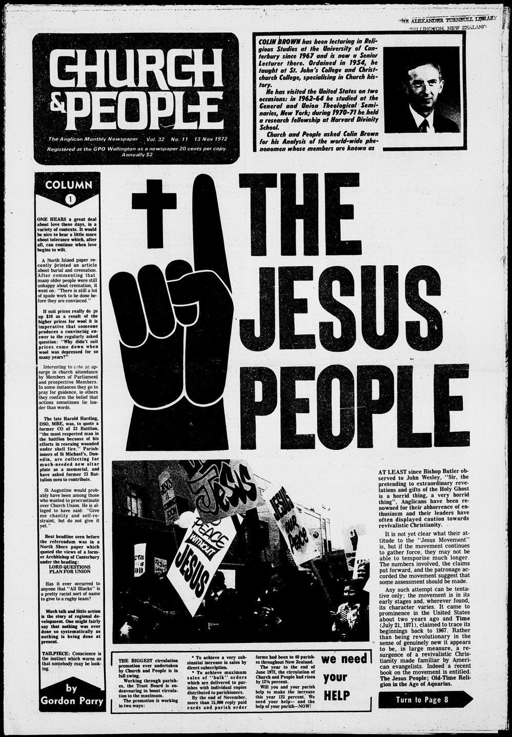 Church &amp; People: 13th November 1972