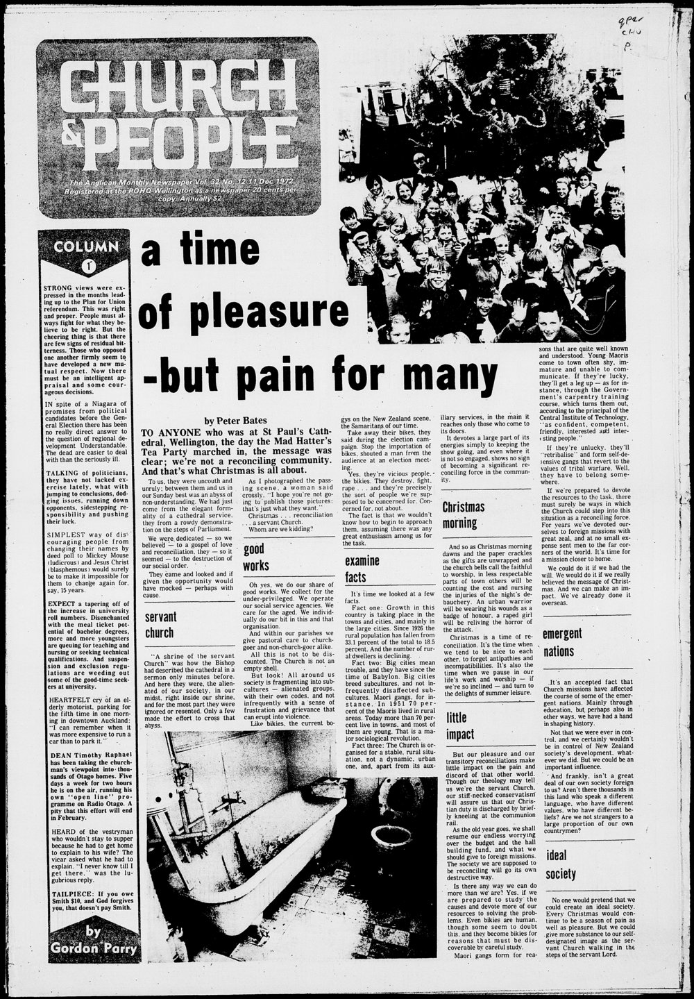 Church &amp; People: 11th December 1972