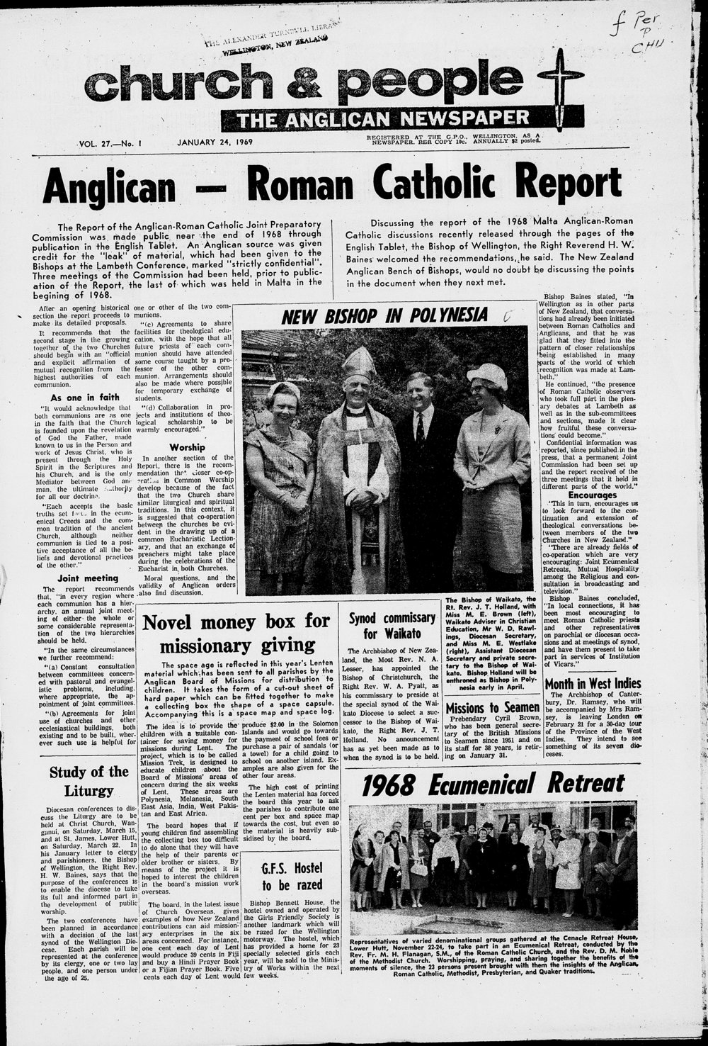 Church &amp; People: 24th January 1969