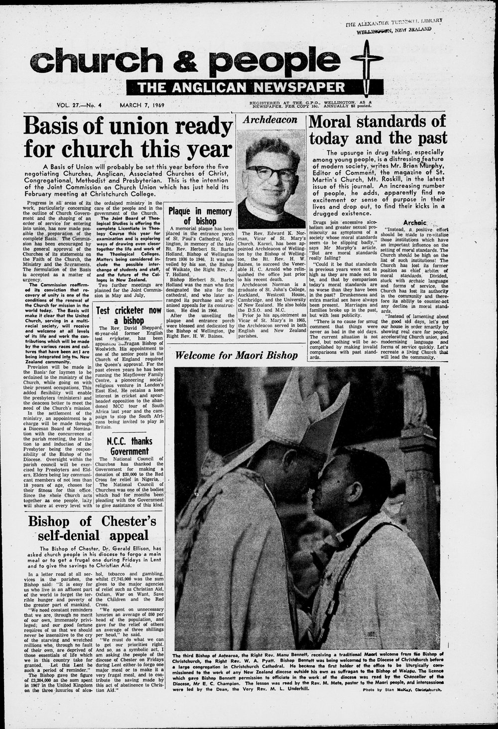 Church &amp; People: 7th March 1969