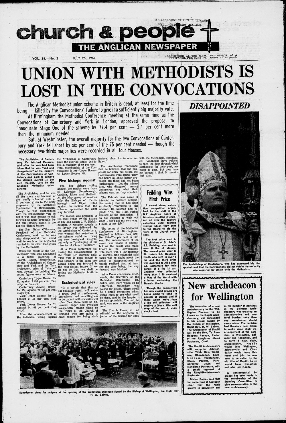 Church &amp; People: 25th July 1969