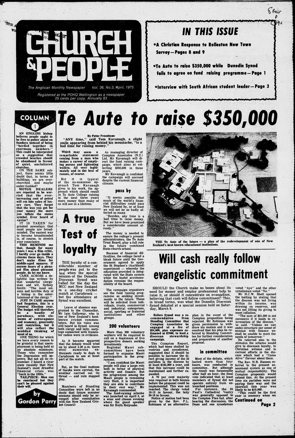 Church &amp; People: April 1975