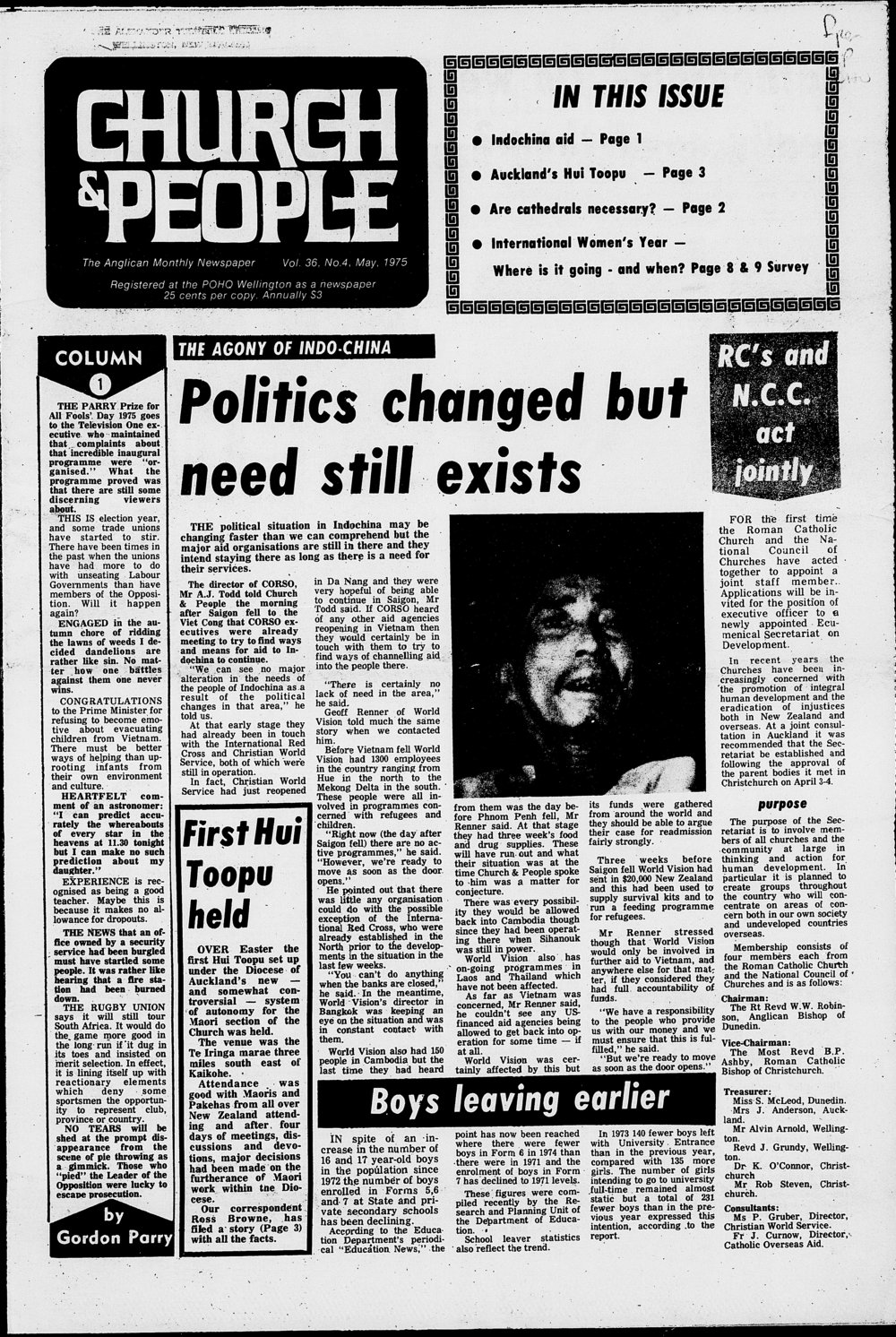 Church &amp; People: May 1975